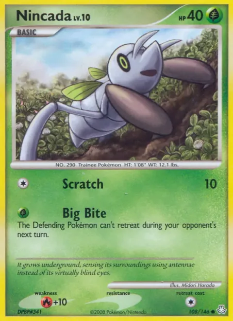 Nincada Lv.10 [Scratch | Big Bite]