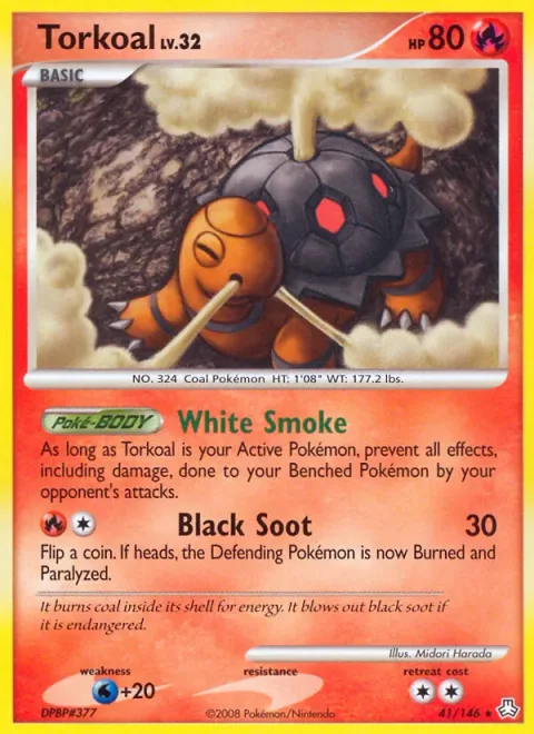 Torkoal Lv.32 [White Smoke | Black Soot]