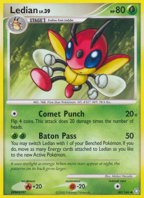 Ledian Lv.39 [Comet Punch | Baton Pass]