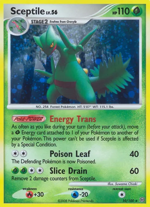 Sceptile Lv.56 [Energy Trans | Poison Leaf | Slice Drain]