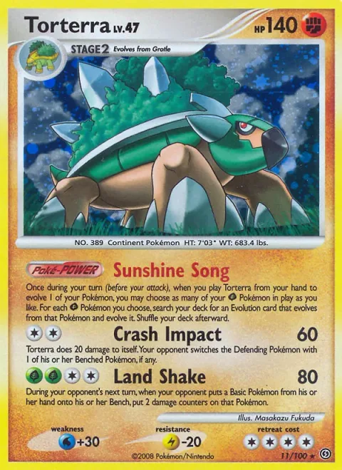 Torterra Lv.47 [Sunshine Song | Crash Impact | Land Shake]