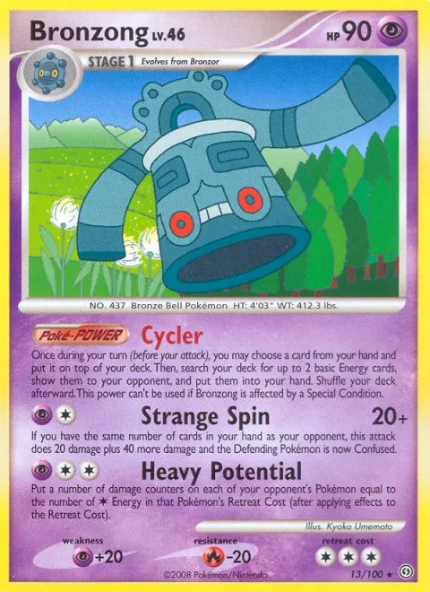 Bronzong Lv.46 [Cycler | Strange Spin | Heavy Potential]