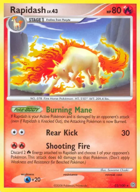 Rapidash Lv.43 [Burning Mane | Rear Kick | Shooting Fire]