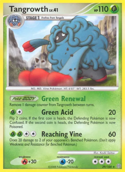 Tangrowth Lv.41 [Green Renewal | Green Acid | Reaching Vine]