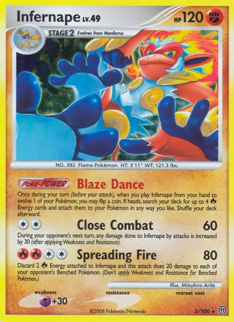 Infernape Lv.49 [Blaze Dance | Close Combat | Spreading Fire]