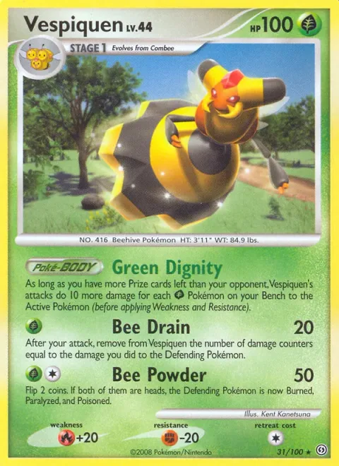 Vespiquen Lv.44 [Green Dignity | Bee Drain | Bee Powder]
