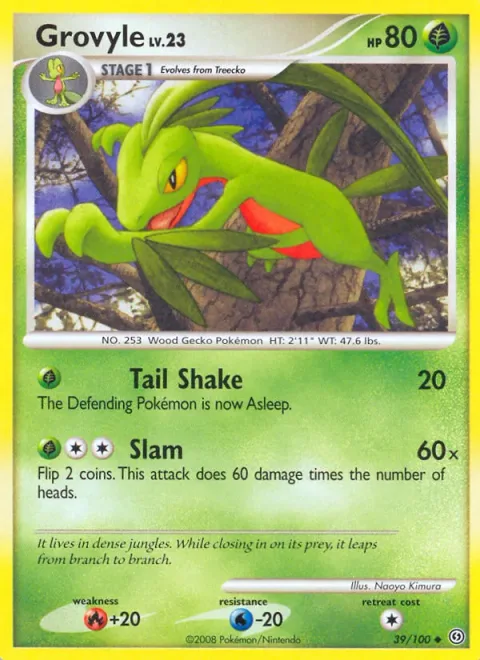 Grovyle Lv.23 [Tail Shake | Slam]