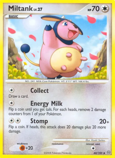 Miltank Lv.27 [Collect | Energy Milk | Stomp]