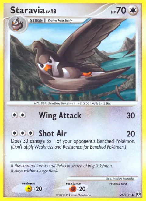 Staravia Lv.18 [Wing Attack | Shot Air]