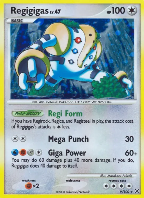 Regigigas Lv.47 [Regi Form | Mega Punch | Giga Power]