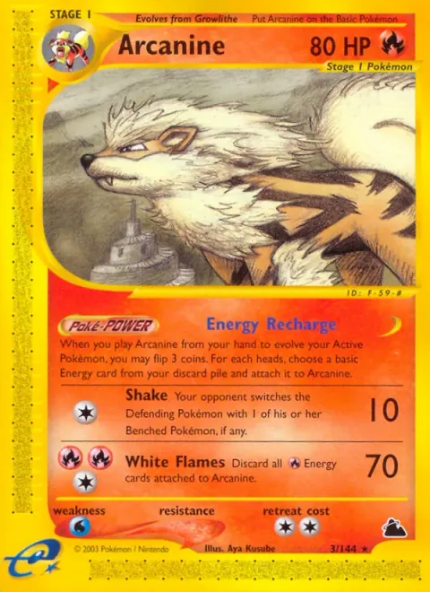 Arcanine [Energy Recharge | Shake | White Flames]
