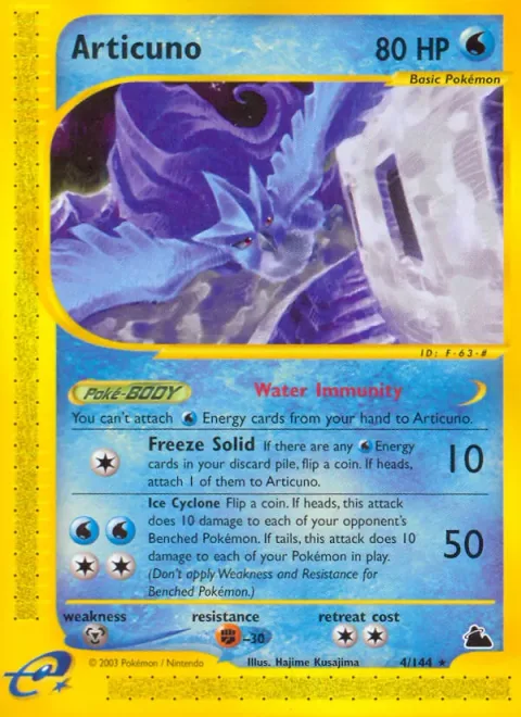 Articuno [Water Immunity | Freeze Solid | Ice Cyclone]