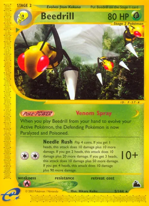 Beedrill [Venom Spray | Needle Rush]