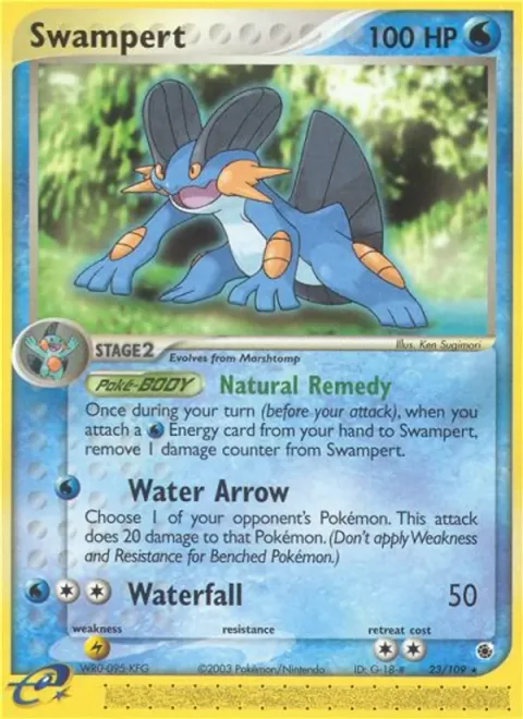 Swampert [Natural Remedy | Water Arrow | Waterfall]