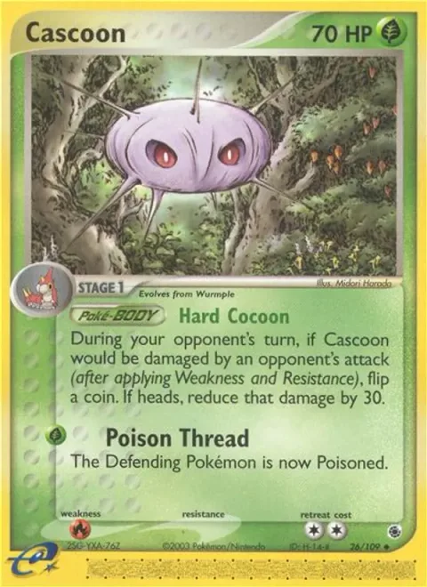 Cascoon [Hard Cocoon | Poison Thread]