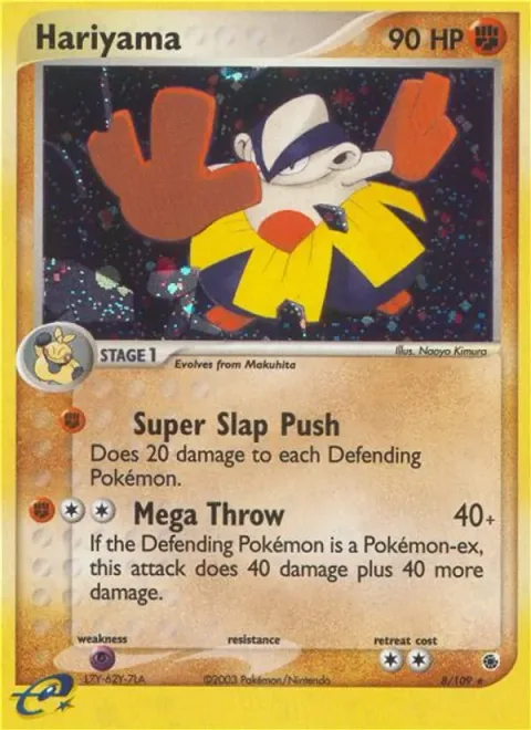 Hariyama [Super Slap Push | Mega Throw]
