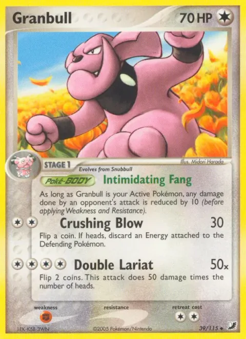 Granbull [Intimidating Fang | Crushing Blow | Double Lariat]