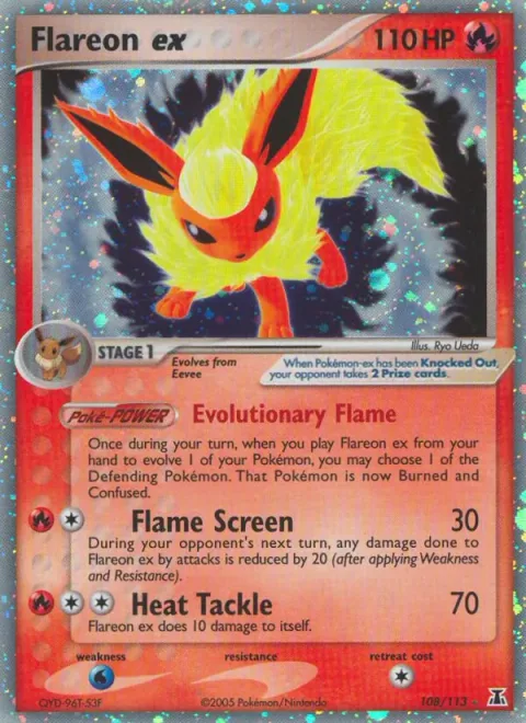 Flareon ex [Evolutionary Flame | Flame Screen | Heat Tackle]