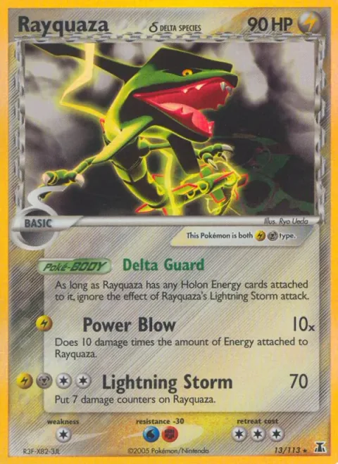 Rayquaza δ Delta Species [Delta Guard | Power Blow | Lightning Storm]