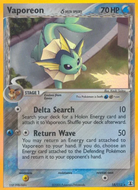 Vaporeon δ Delta Species [Delta Search | Return Wave]