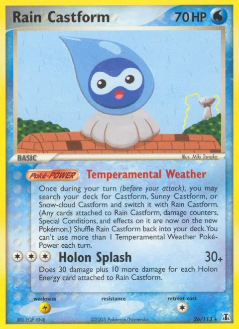Rain Castform [Temperamental Weather | Holon Splash]
