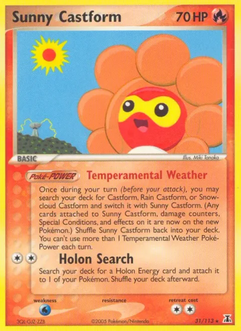 Sunny Castform [Temperamental Weather | Holon Search]