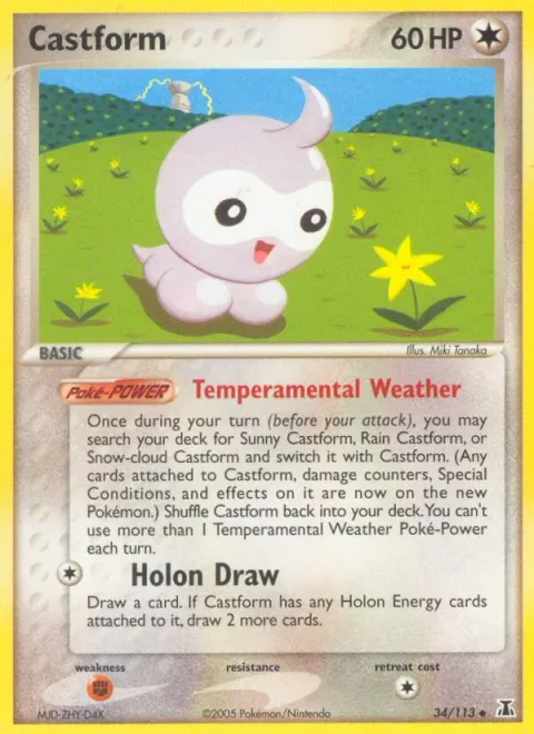 Castform [Temperamental Weather | Holon Draw]