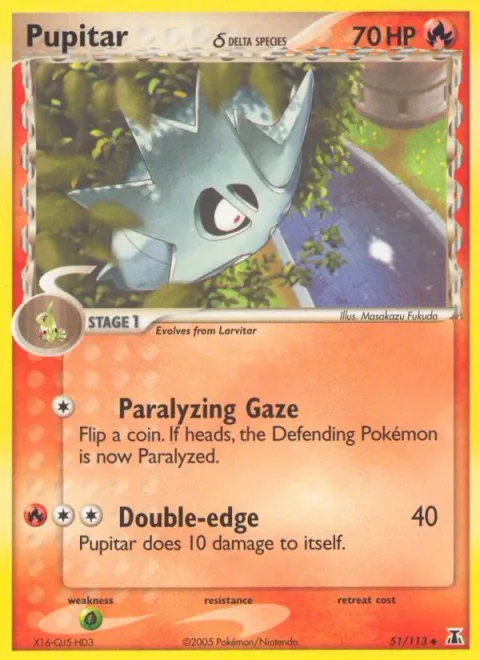 Pupitar δ Delta Species [Paralyzing Gaze | Double-edge]
