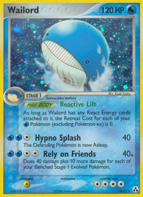 Wailord [Reactive Lift | Hypno Slash | Rely on Friends]