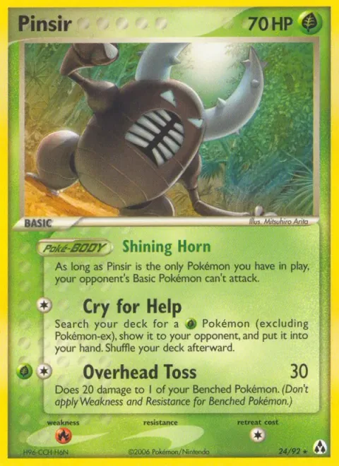 Pinsir [Shining Horn | Cry for Help | Overhead Toss]