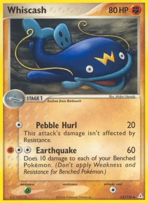 Whiscash [Pebble Hurl | Earthquake]