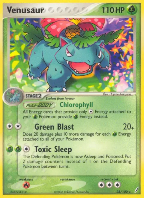 Venusaur [Chlorophyll | Green Blast | Toxic Sleep]