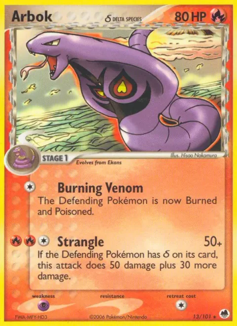 Arbok δ Delta Species [Burning Venom | Strangle]
