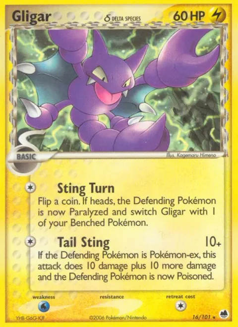 Gligar δ Delta Species [Sting Turn | Tail Sting]