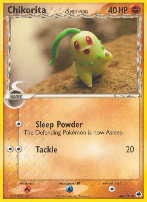 Chikorita δ Delta Species [Sleep Powder | Tackle]