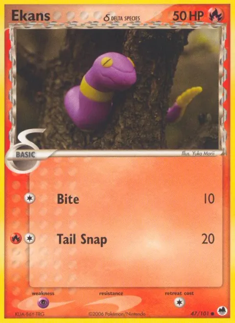 Ekans δ Delta Species [Bite | Tail Snap]