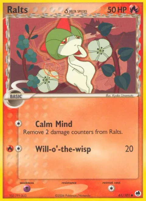 Ralts δ Delta Species [Calm Mind | Will-o'-the-wisp]