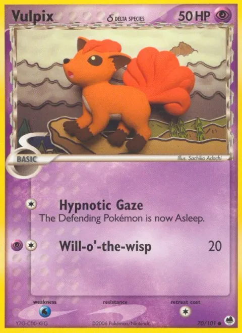 Vulpix δ Delta Species [Hypnotic Gaze | Will-o'-the-wisp]