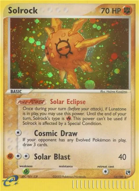 Solrock [Solar Eclipse | Cosmic Draw | Solar Blast]