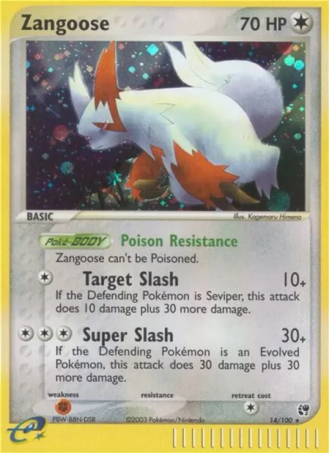 Zangoose [Poison Resistance | Target Slash | Super Slash]