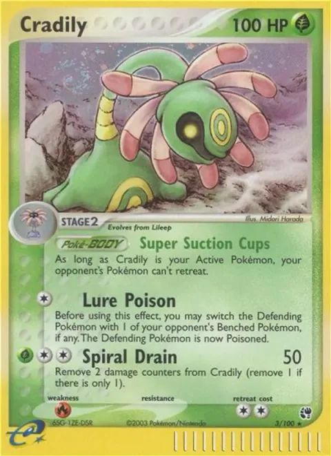 Cradily [Super Suction Cups | Lure Poison | Spiral Drain]
