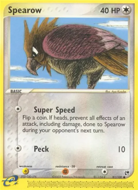 Spearow [Super Speed | Peck]