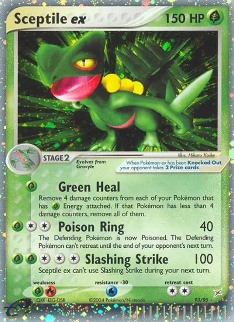 Sceptile ex [Green Heal | Poison Ring | Slashing Strike]