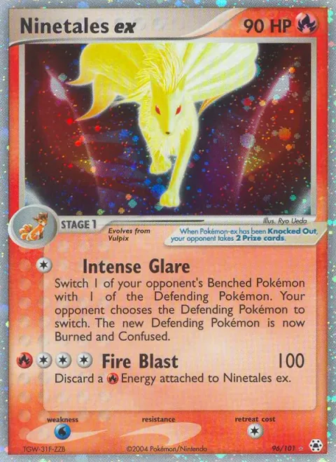Ninetales ex [Intense Glare | Fire Blast]