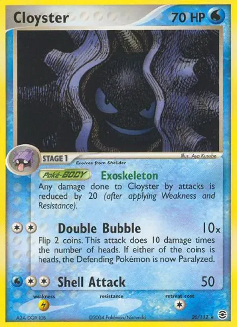 Cloyster [Exoskeleton | Double Bubble | Shell Attack]