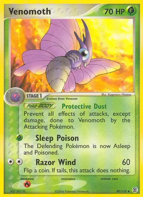 Venomoth [Protective Dust | Sleep Poison | Razor Wind]