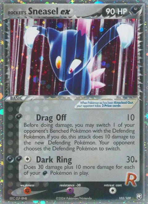 Rocket's Sneasel ex [Drag Off | Dark Ring]
