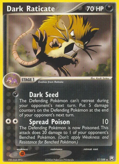 Dark Raticate [Dark Seed | Spread Poison]