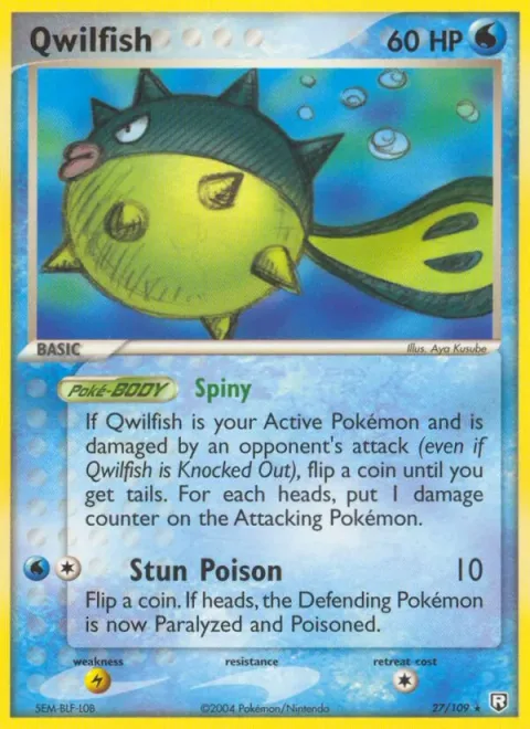Qwilfish [Spiny | Stun Poison]
