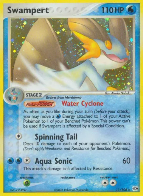 Swampert [Water Cyclone | Spinning Tail | Aqua Sonic]